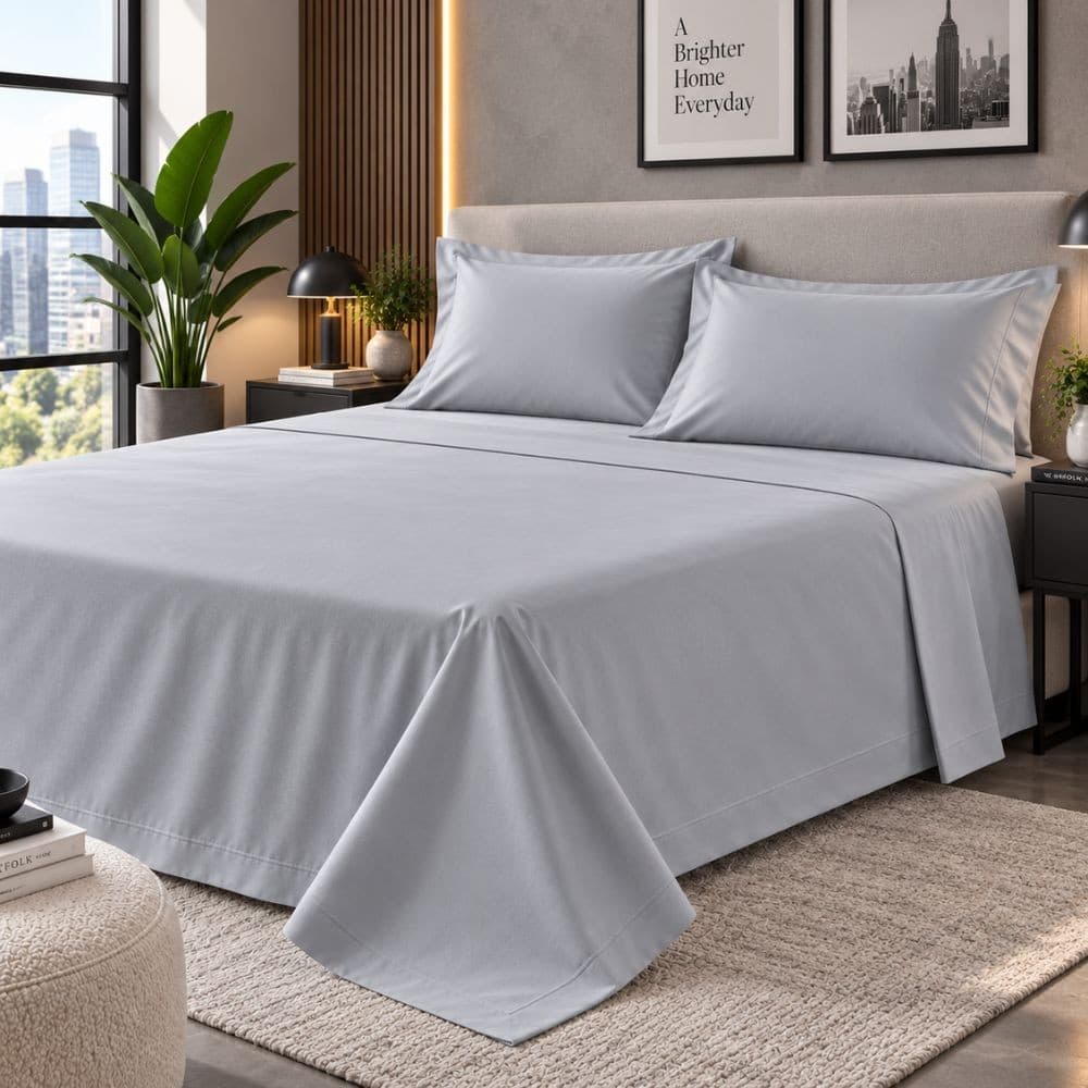 Lenzuola Una Piazza e Mezza Cotone Botticelli Home Solid Color - 67