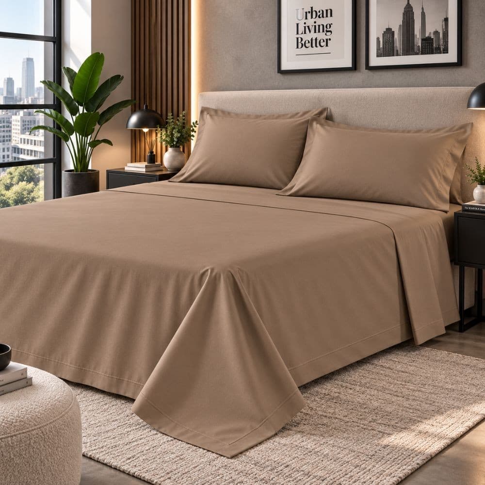 Lenzuola Una Piazza e Mezza Cotone Botticelli Home Solid Color - 73