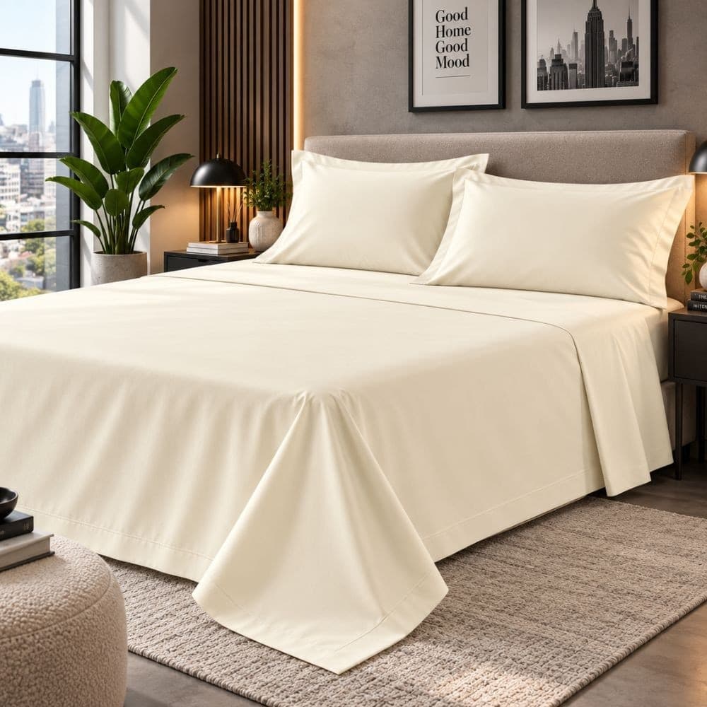 Lenzuola Una Piazza e Mezza Cotone Botticelli Home Solid Color - 76