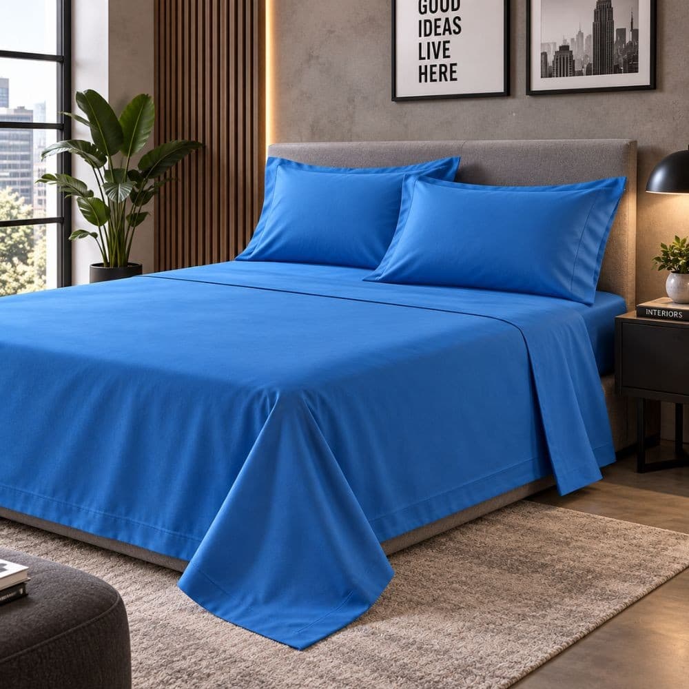 Lenzuola Una Piazza e Mezza Cotone Botticelli Home Solid Color - 82