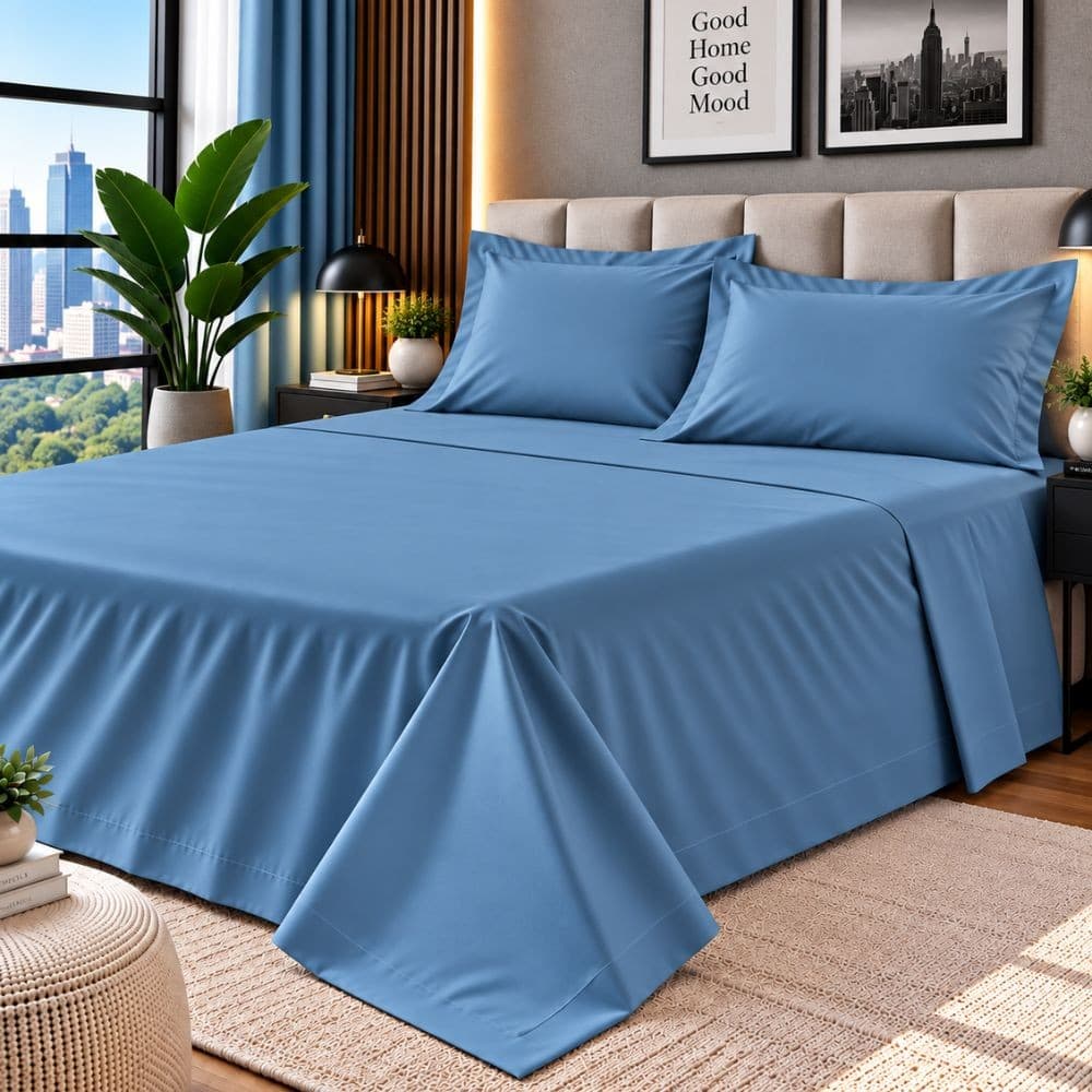Lenzuola Una Piazza e Mezza Cotone Botticelli Home Solid Color - 10