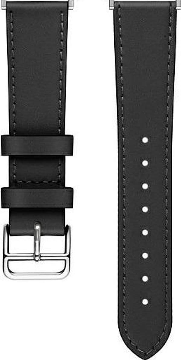 cinturino smartwatch da 22 mm  universale ecopelle nero