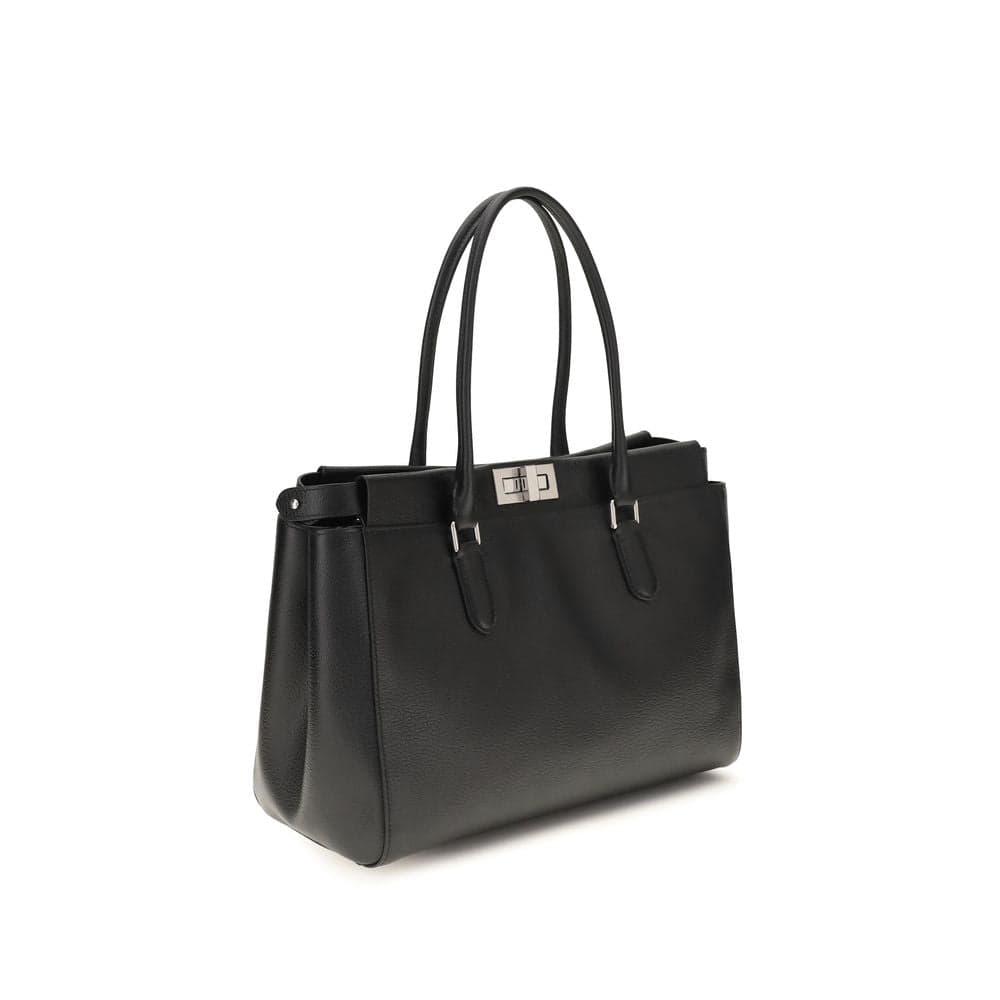 Fendi Black Calf Leather Bos Taurus Shoulder Bag - 2