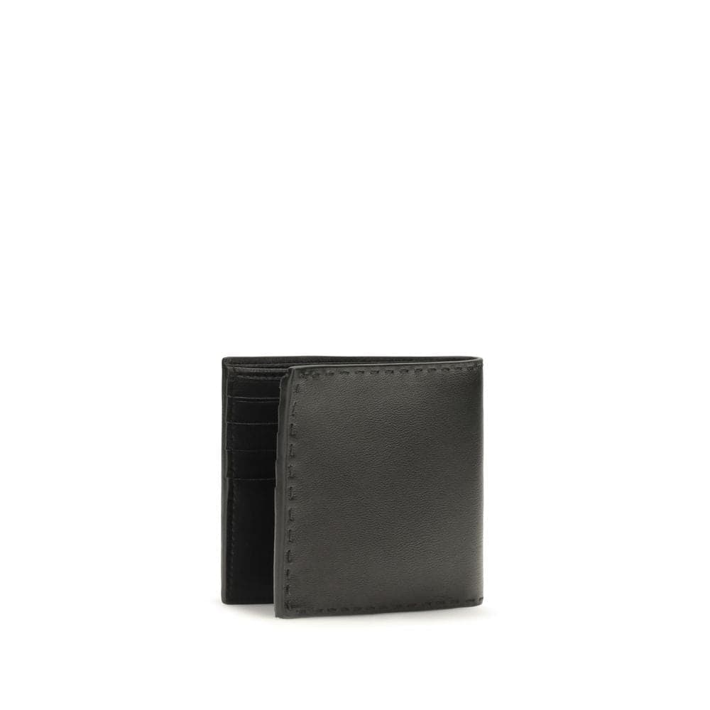 Prada Black Calf Leather Bos Taurus Wallet - 2