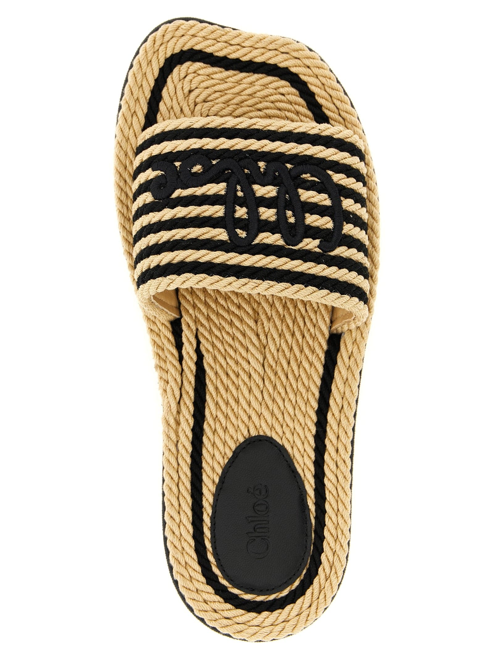 Chloé Multicolor Cotton Slides - 4