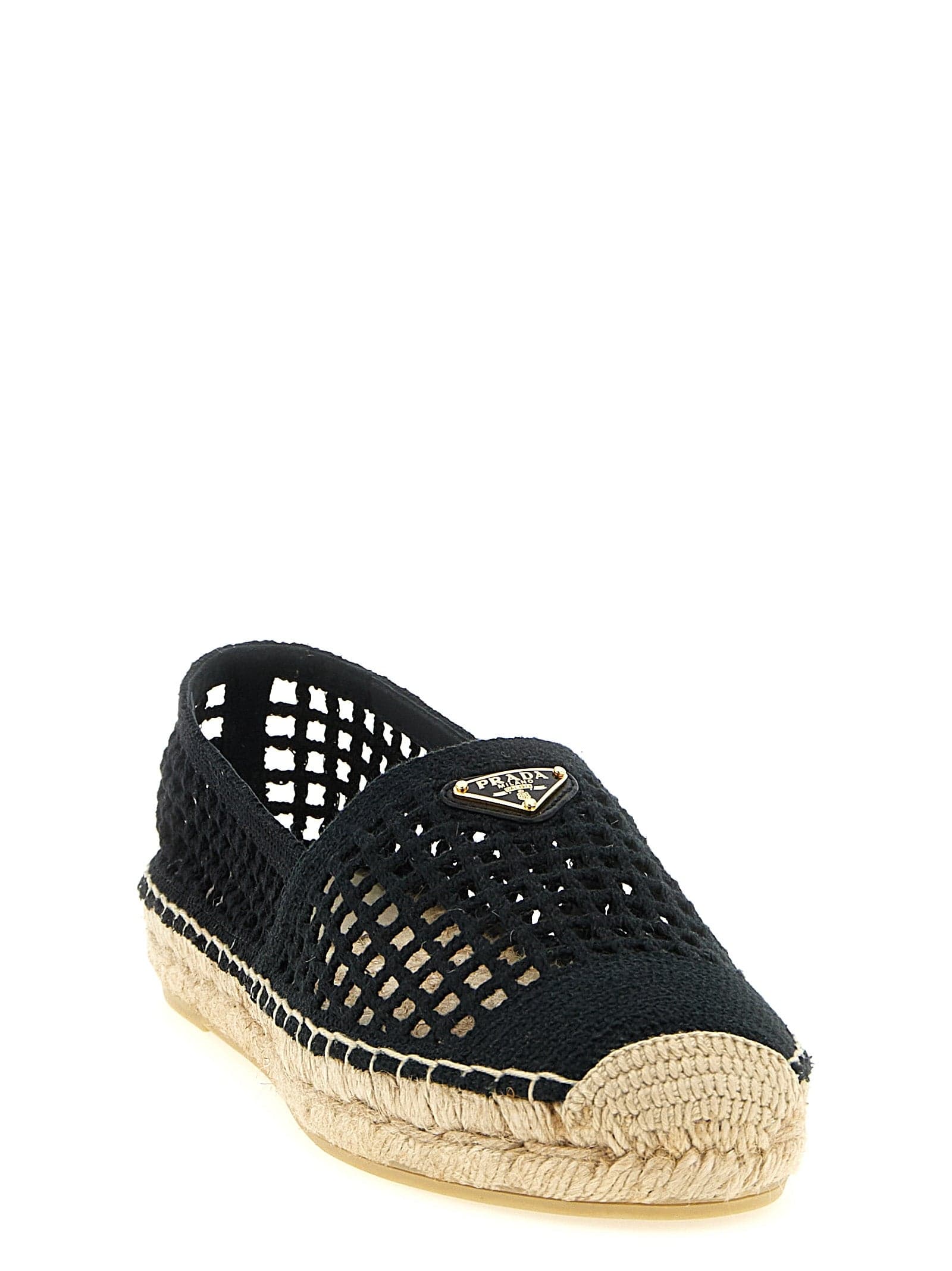 Prada Black Cotton Espadrilles - 2