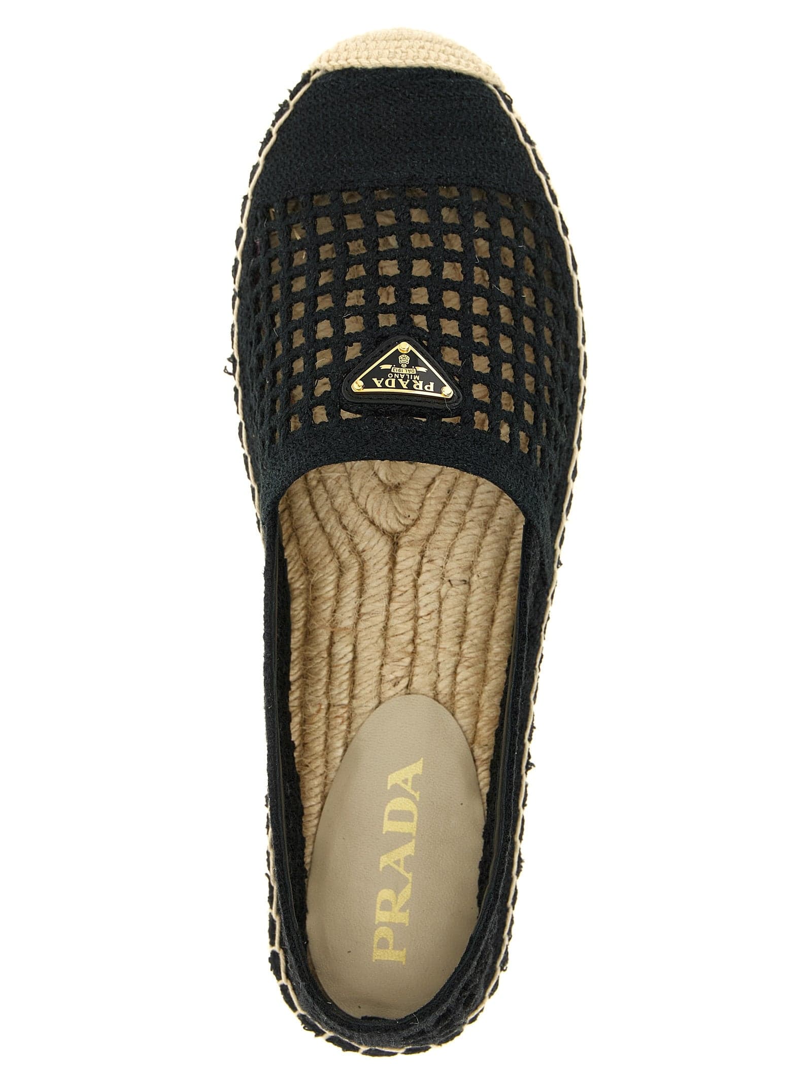Prada Black Cotton Espadrilles - 4