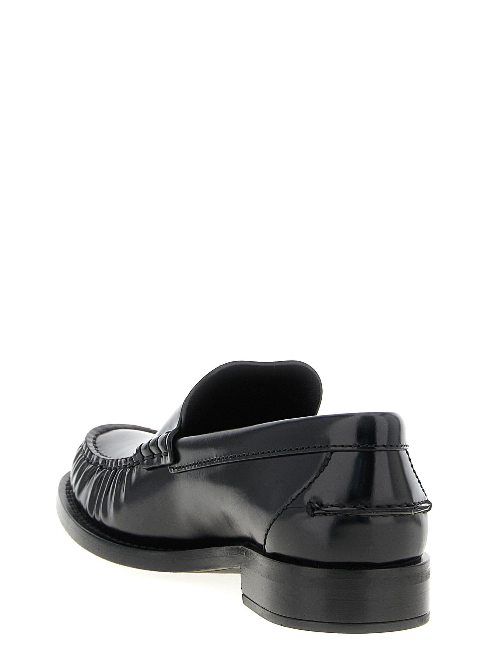 Prada Black Calfskin Slip-On Loafers - 3