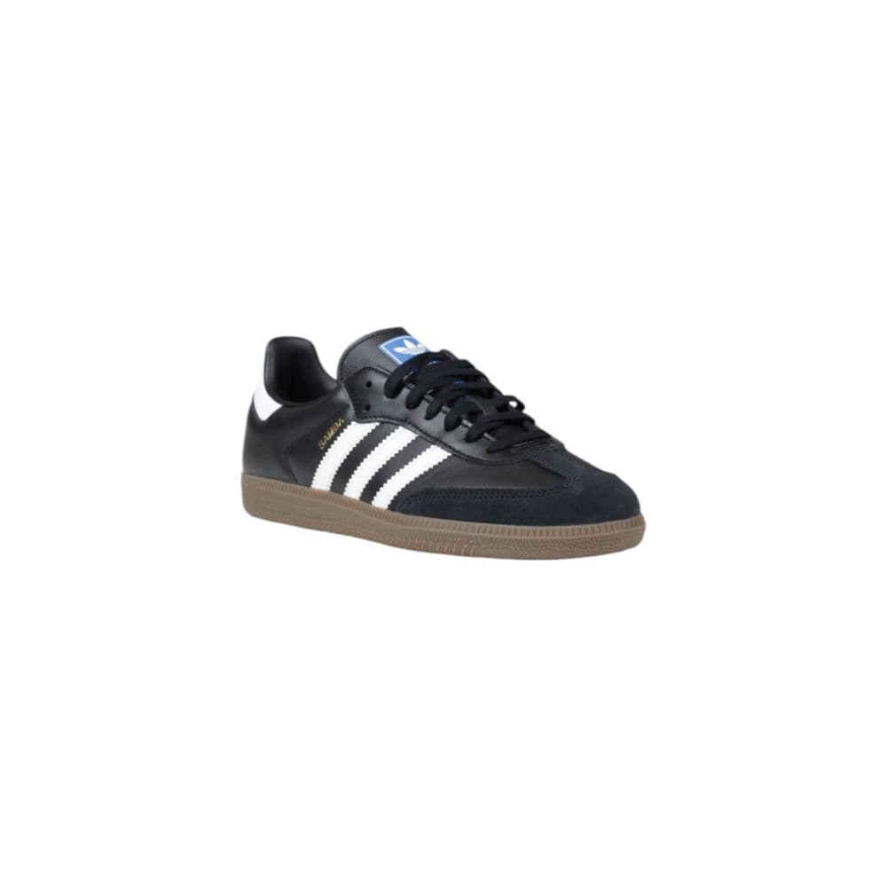 Adidas Originals Black Leather Athletic Sneakers - 2