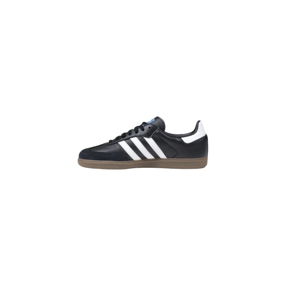 Adidas Originals Black Leather Athletic Sneakers - 3