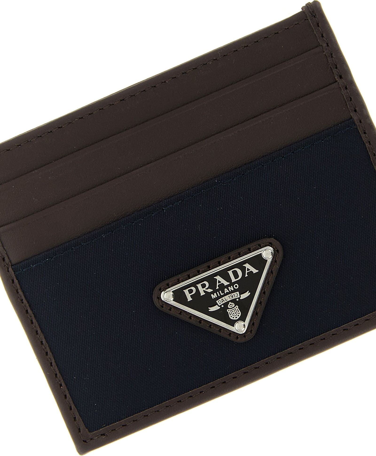 Prada Blue Recycled Polyamide Cardholder - 3