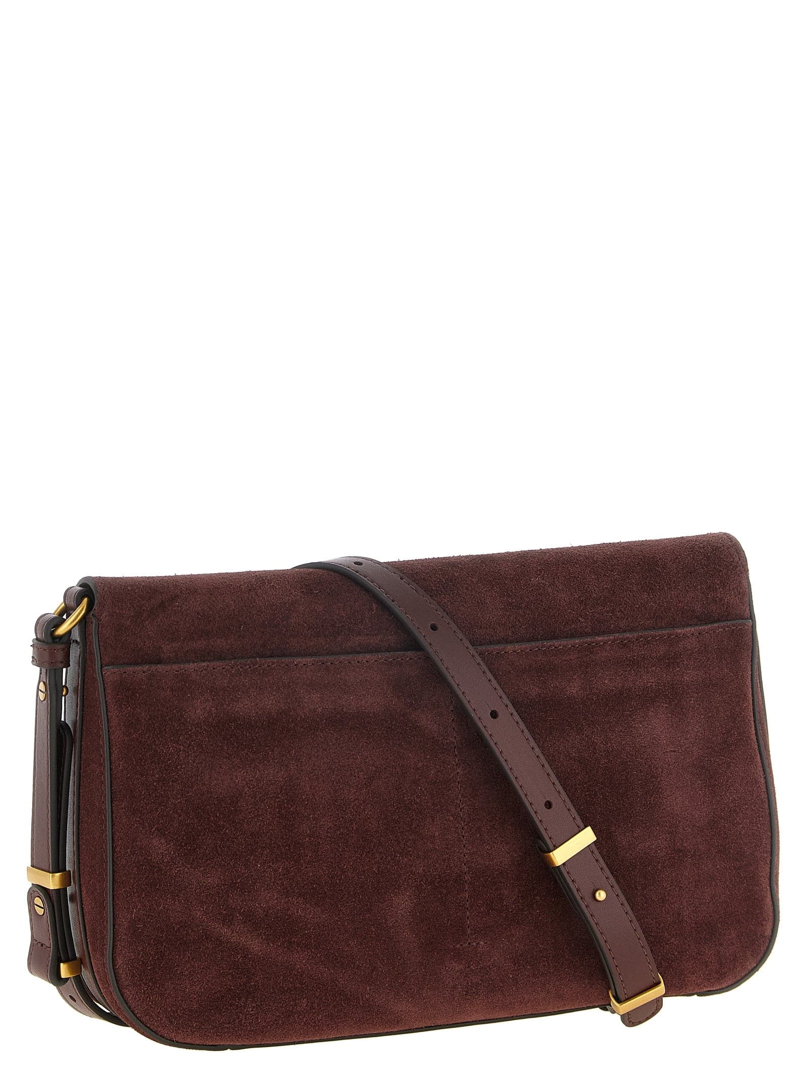 PINKO Bordeaux Calfskin Crossbody Bag - 2