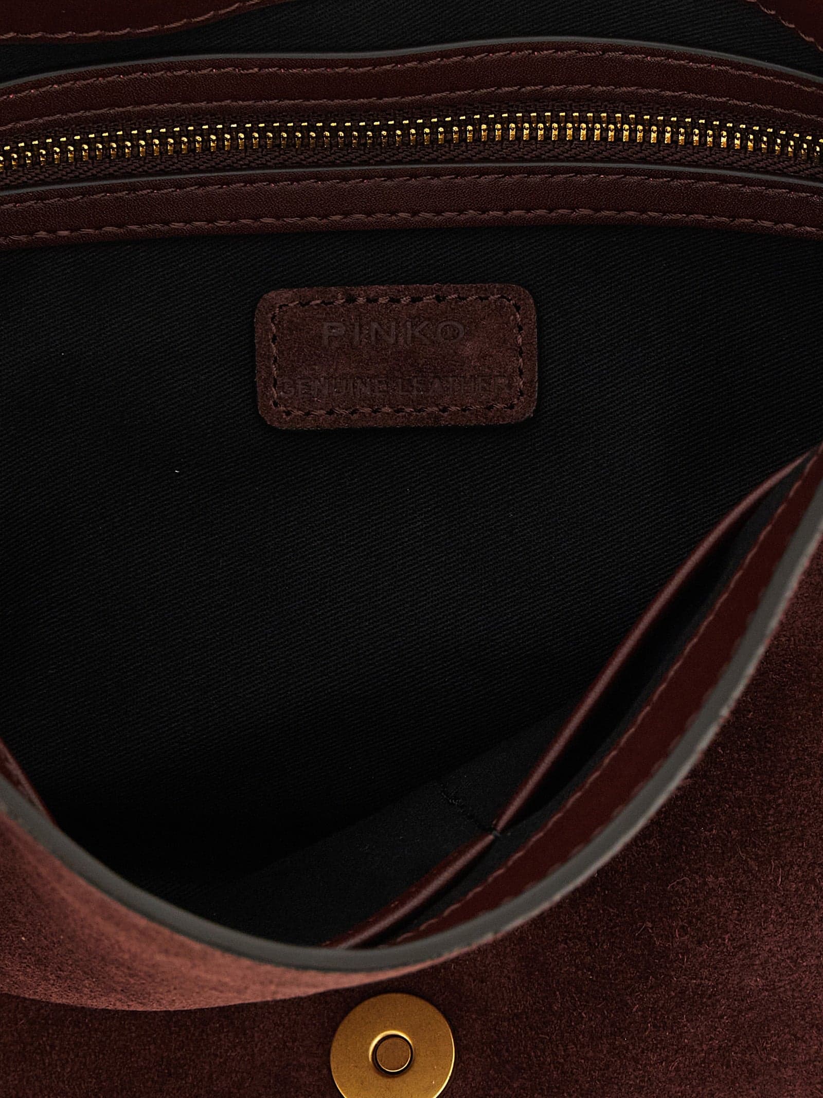PINKO Bordeaux Calfskin Crossbody Bag - 4
