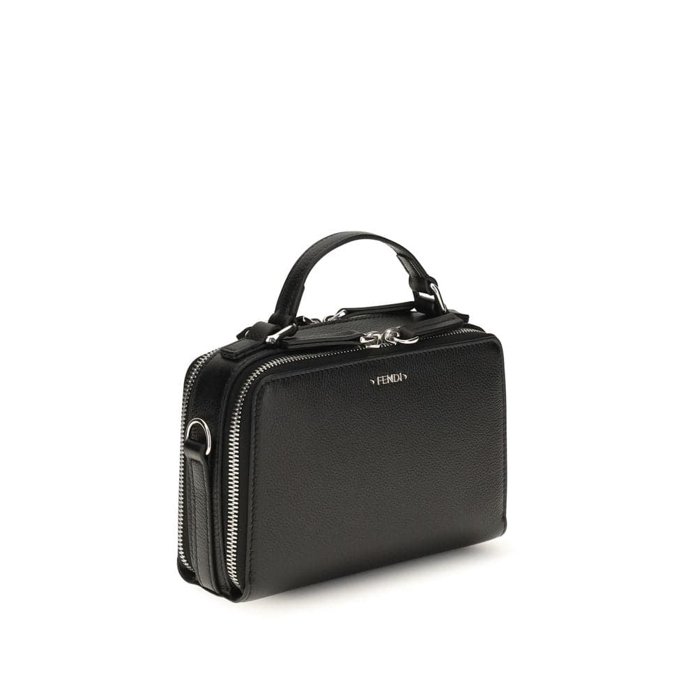 Fendi Black Calf Leather Bos Taurus Handbag - 2