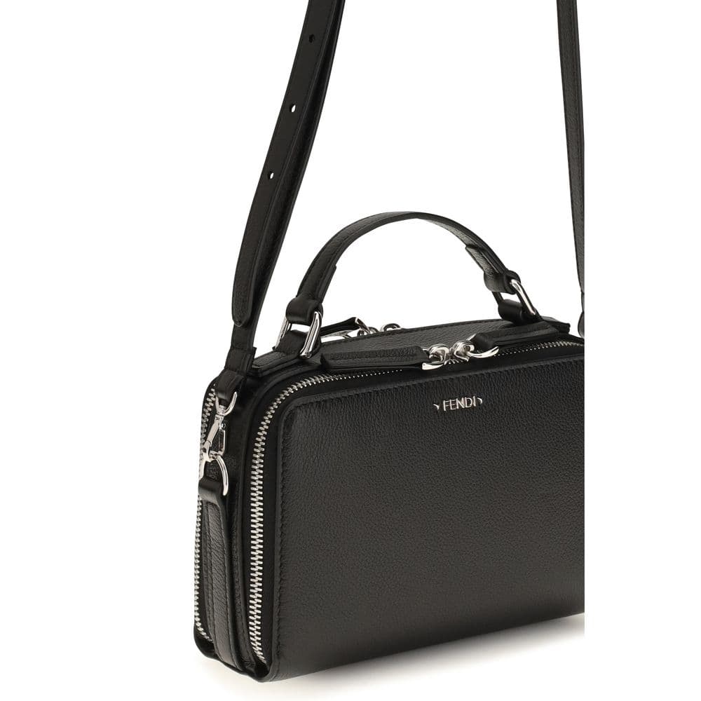 Fendi Black Calf Leather Bos Taurus Handbag - 4