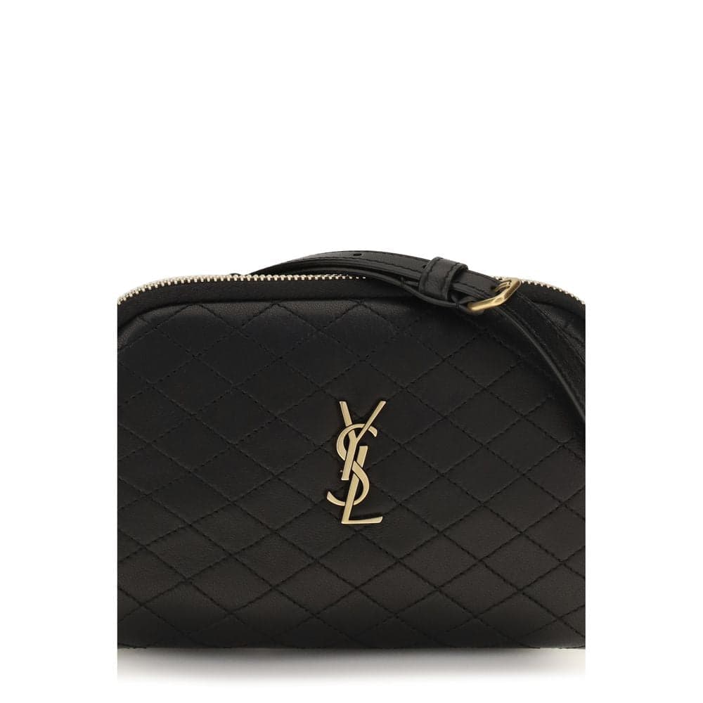 Saint Laurent Black Calf Leather Bos Taurus Shoulder Bag - 4