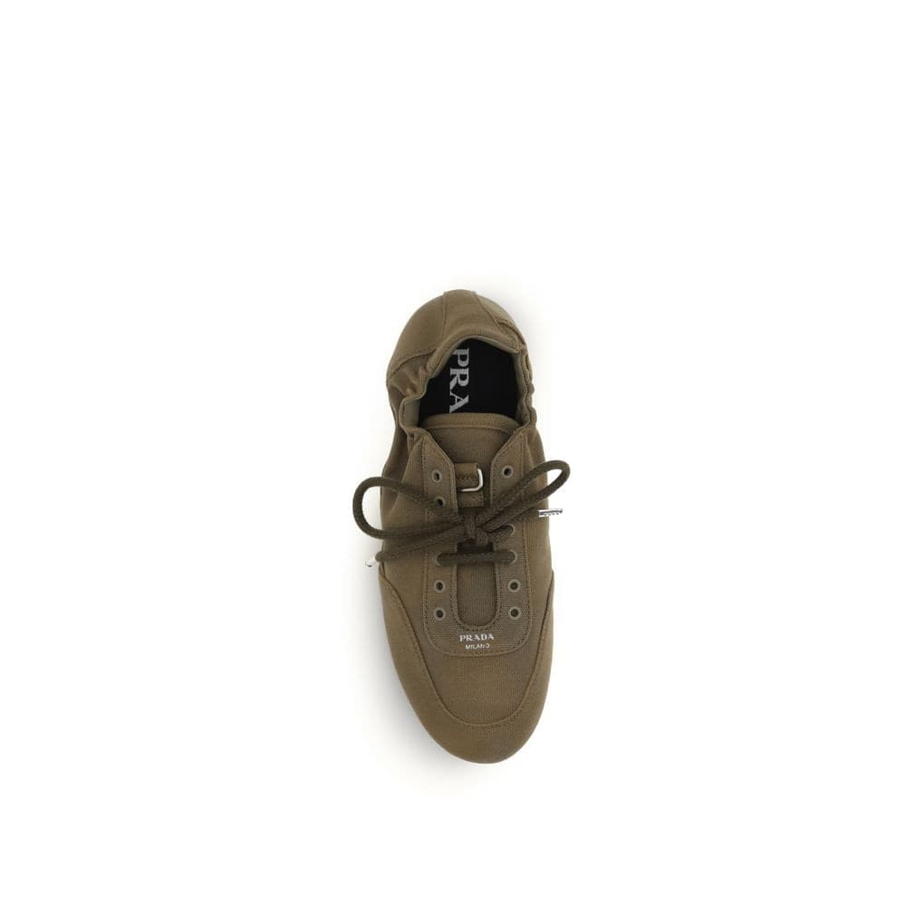 Prada Bicolor Cotton Athletic Sneakers - 4