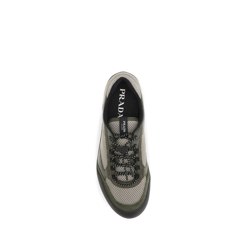 Prada Bicolor Polyester Athletic Sneakers - 4