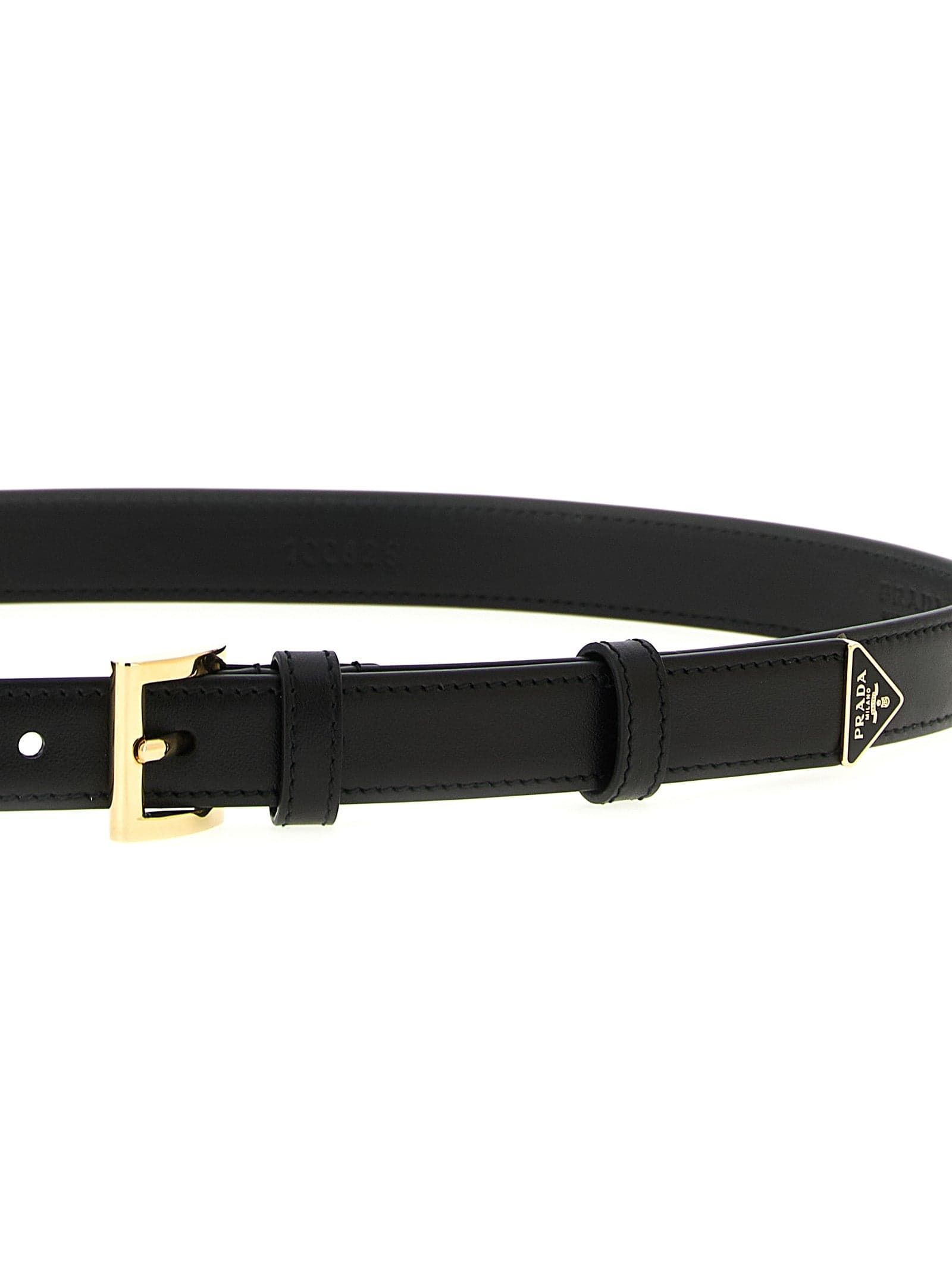 Prada Black Calfskin Regular Belt - 3