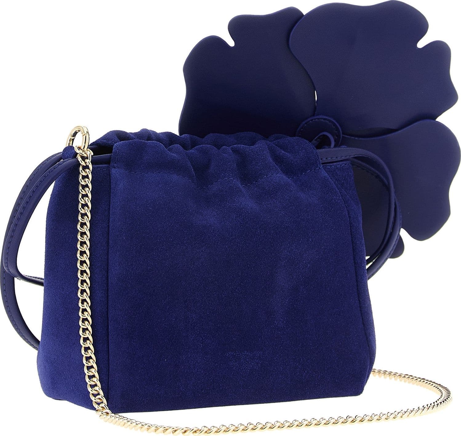PINKO Blue Lambskin Clutch Bag - 2