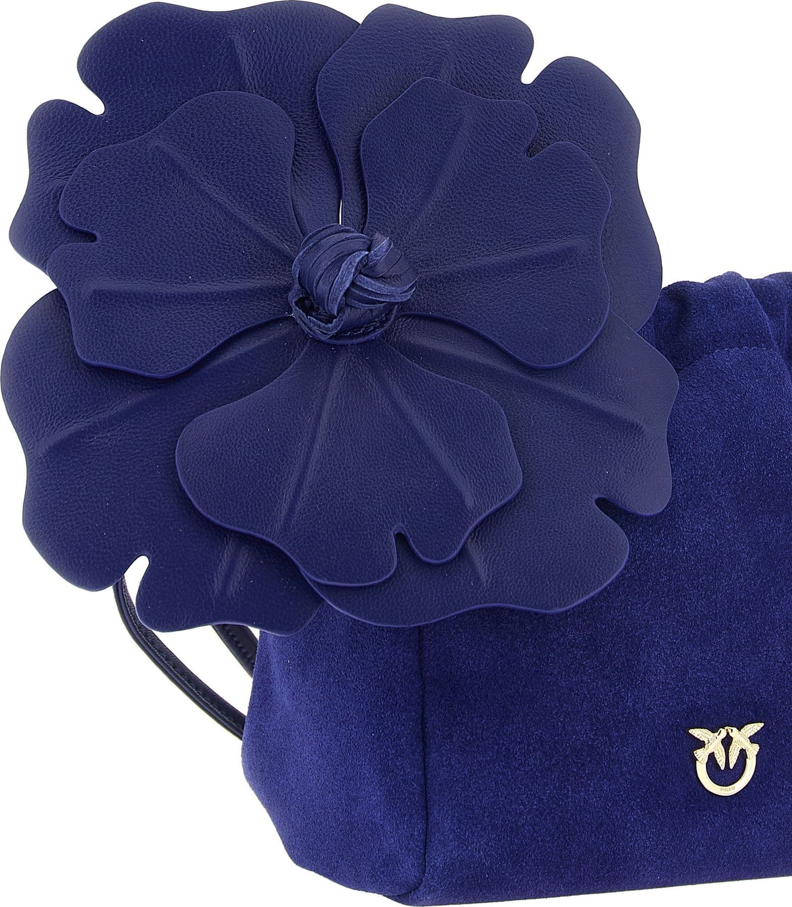 PINKO Blue Lambskin Clutch Bag - 3