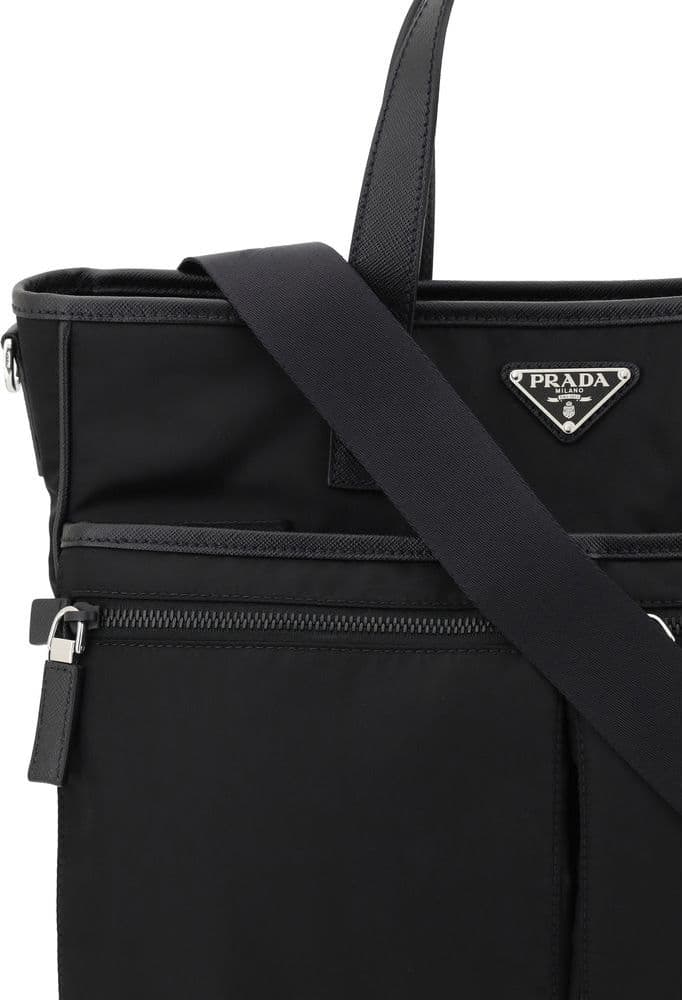 Prada Black Nylon Shoulder Bag - 4