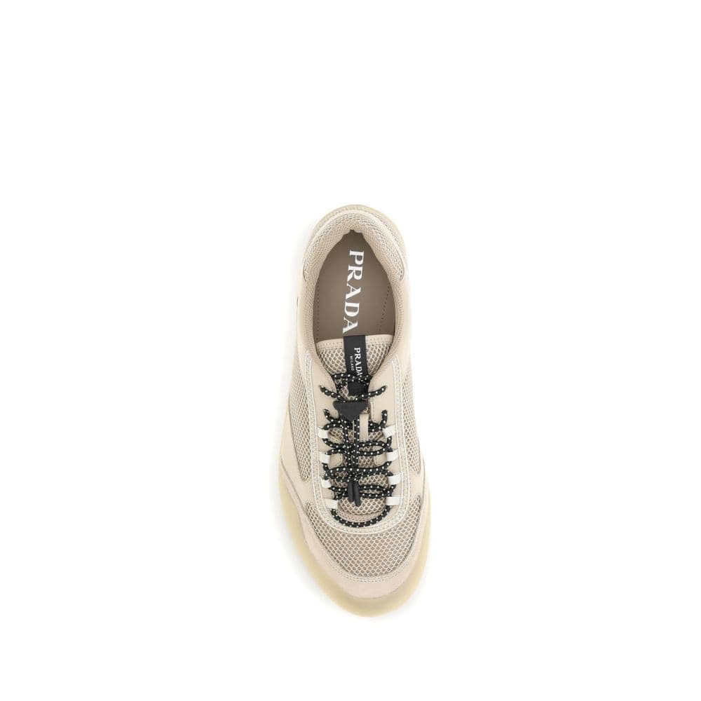 Prada Beige Polyester Athletic Sneakers - 4