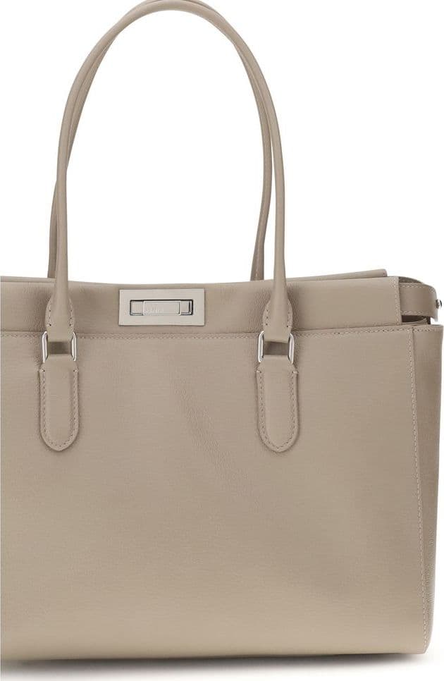 Fendi Beige Calf Leather Bos Taurus Shoulder Bag - 4