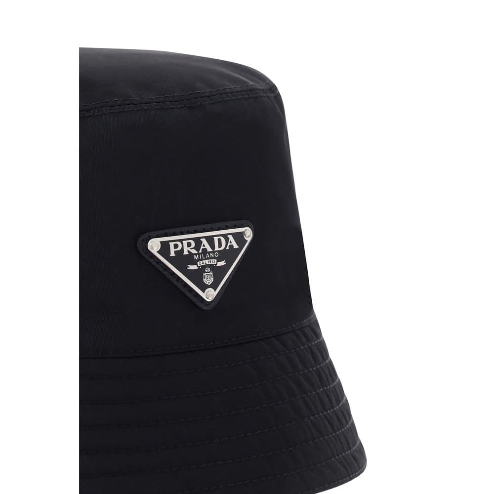 Prada Black Polyamide Bucket Hat - 3