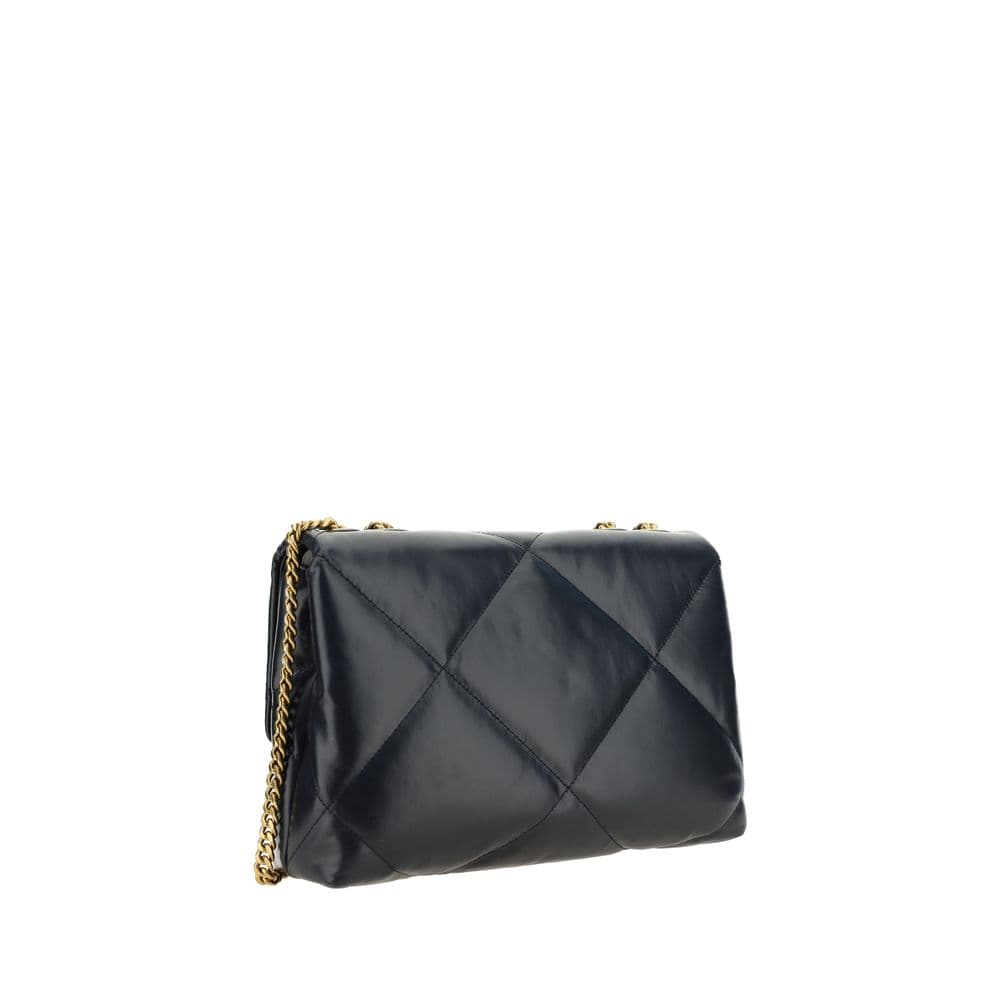 Tory Burch Black Lamb Ovis Aries Shoulder Bag - 3