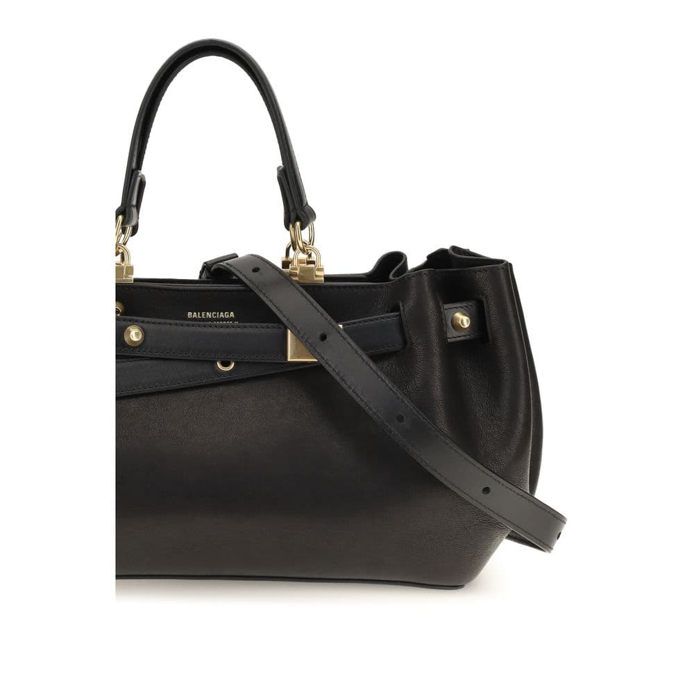 Balenciaga Black Lamb Ovis Aries Shoulder Bag - 4