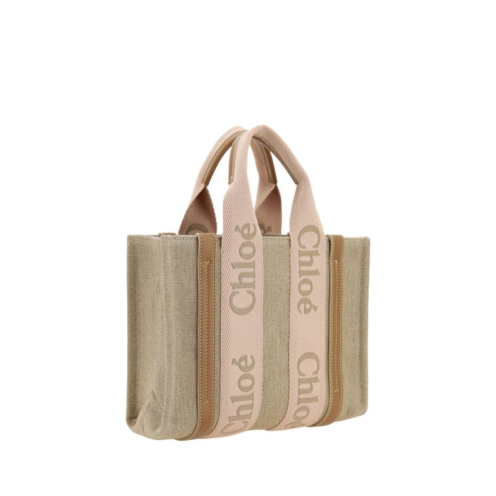 Chloé Beige Linen Handbag - 2