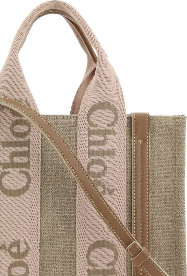 Chloé Beige Linen Handbag - 4
