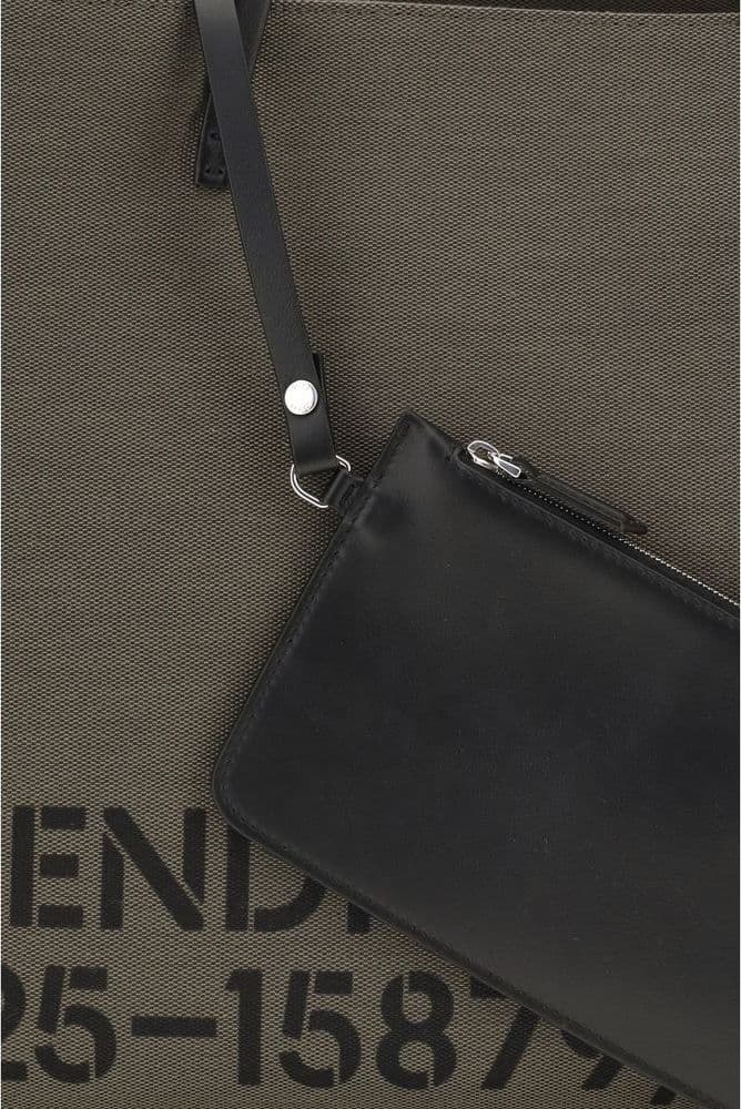 Fendi Bicolor Polyester Shoulder Bag - 4