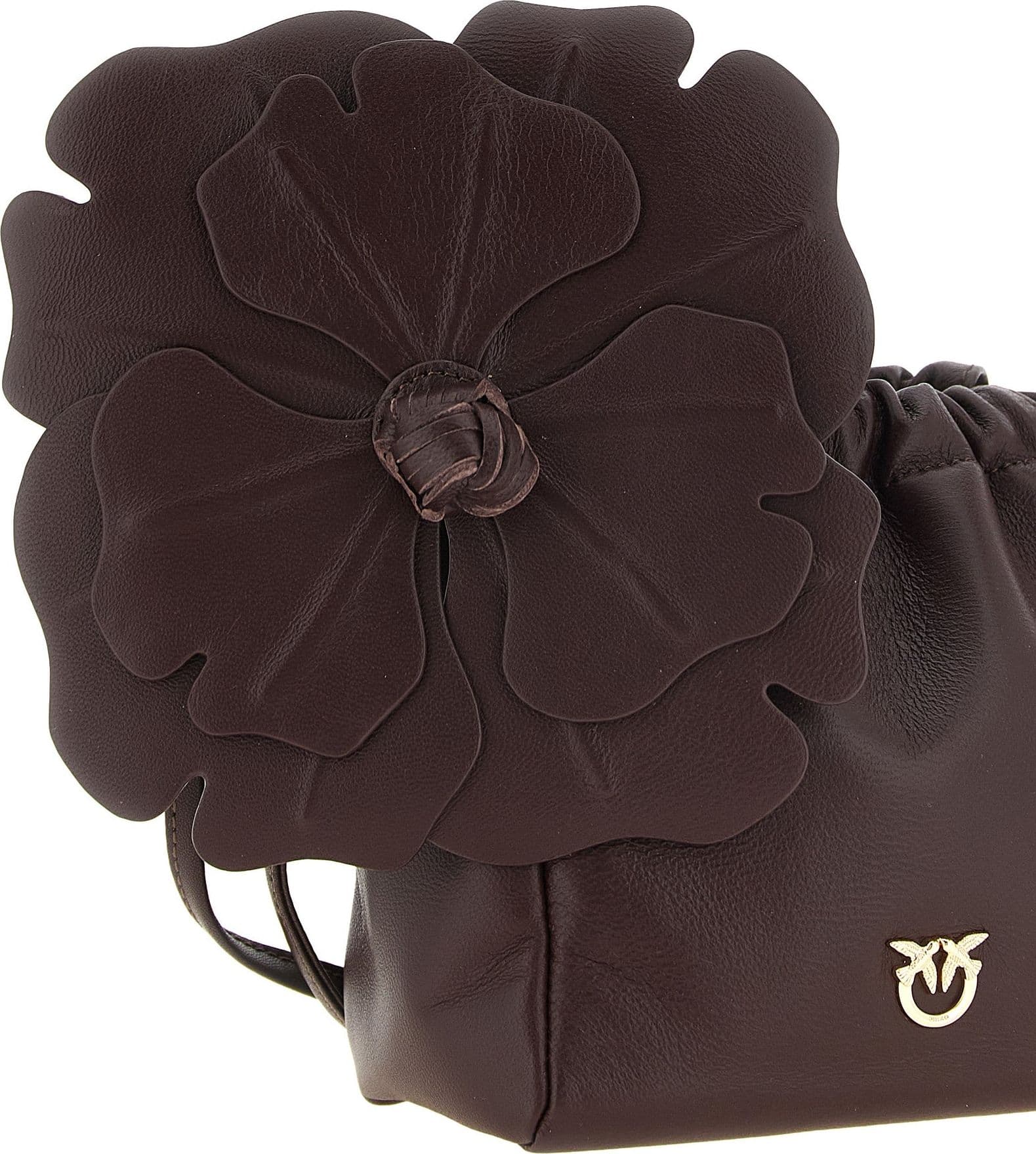 PINKO Bordeaux Lambskin Clutch Bag - 3