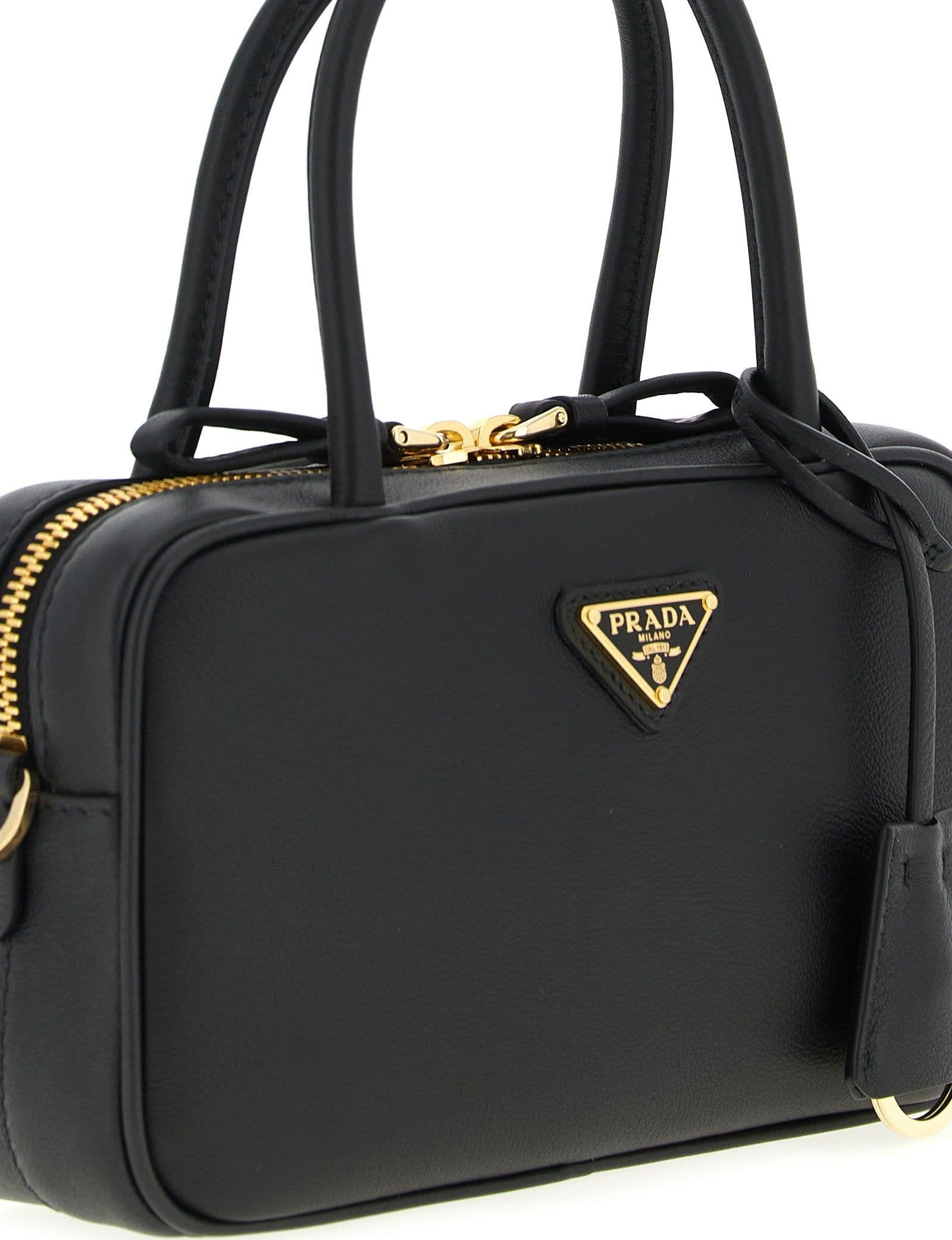Prada Black Calfskin Handbag - 3