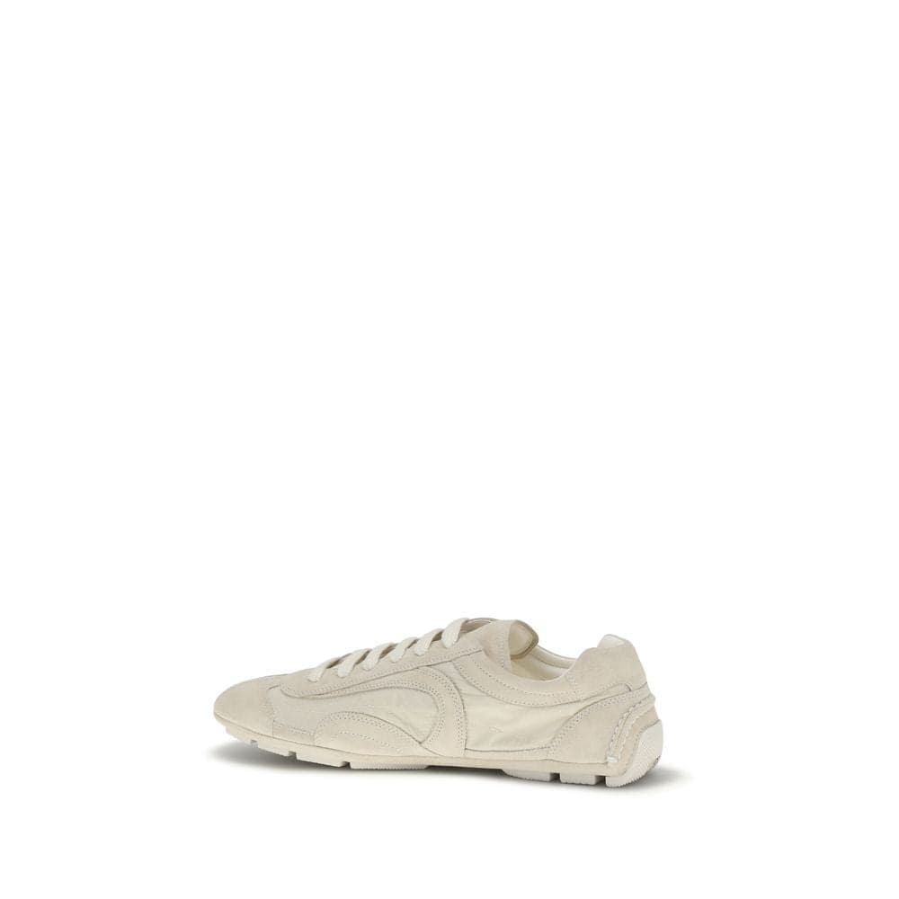 Prada Beige Calf Leather Bos Taurus Sneakers - 3