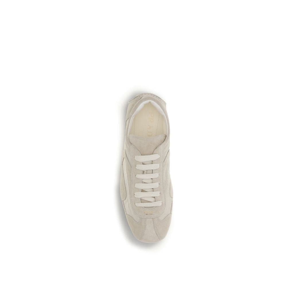 Prada Beige Calf Leather Bos Taurus Sneakers - 4