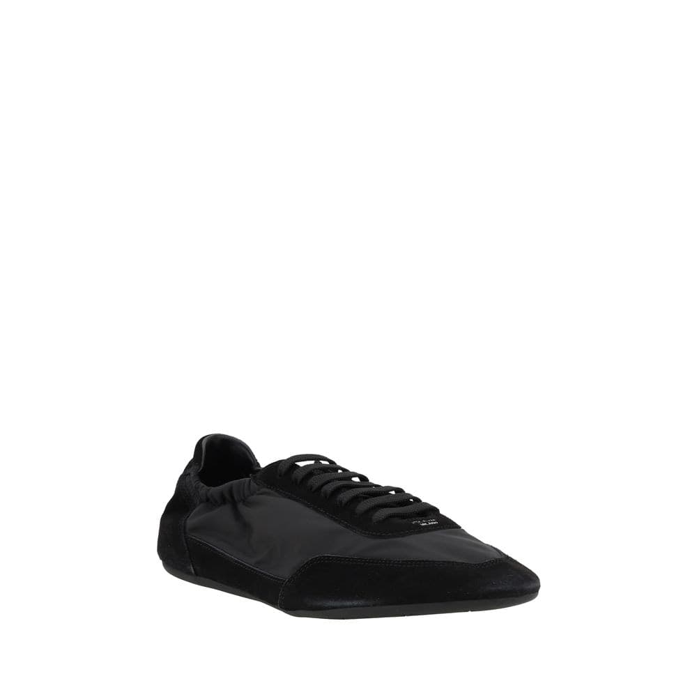 Prada Black Calf Leather Bos Taurus Athletic Sneakers - 2