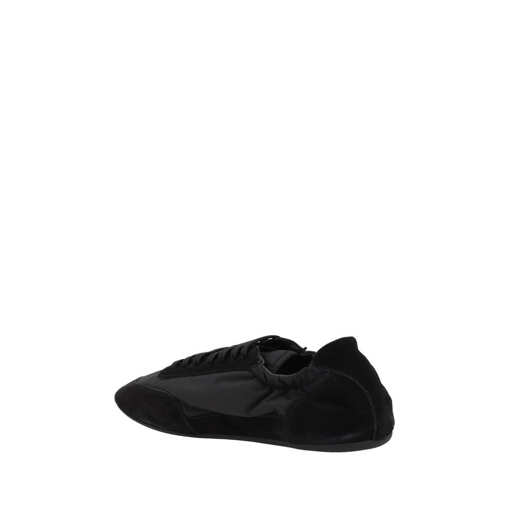 Prada Black Calf Leather Bos Taurus Athletic Sneakers - 3