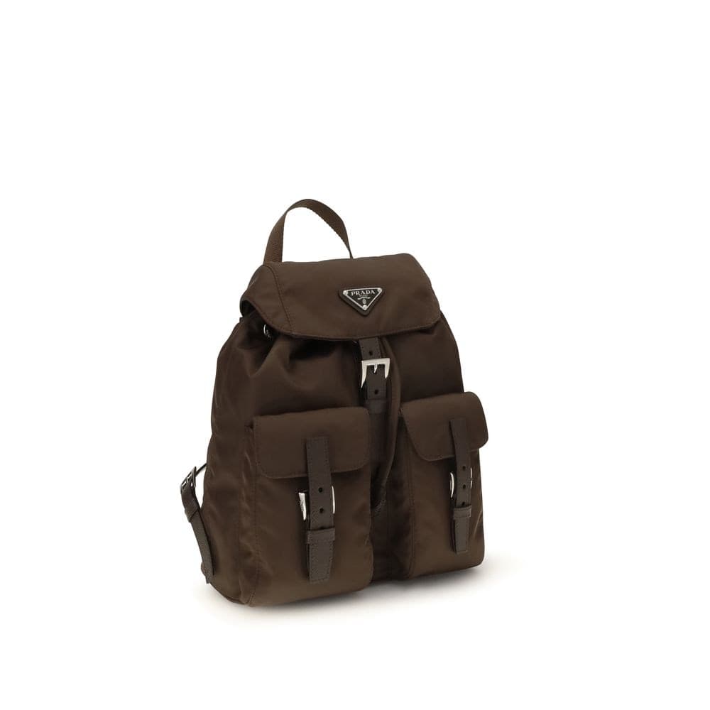 Prada Brown Nylon Backpack - 2