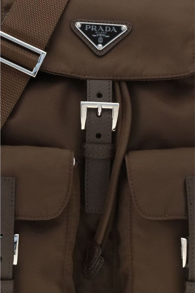 Prada Brown Nylon Backpack - 4