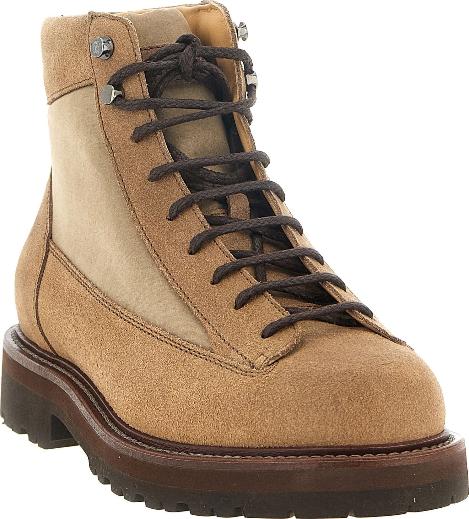 Brunello Cucinelli Beige Calfskin Ankle Boots - 2