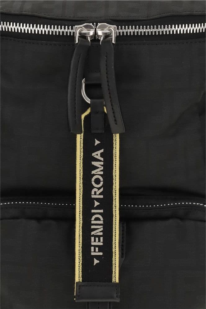 Fendi Black Polyester Backpack - 3