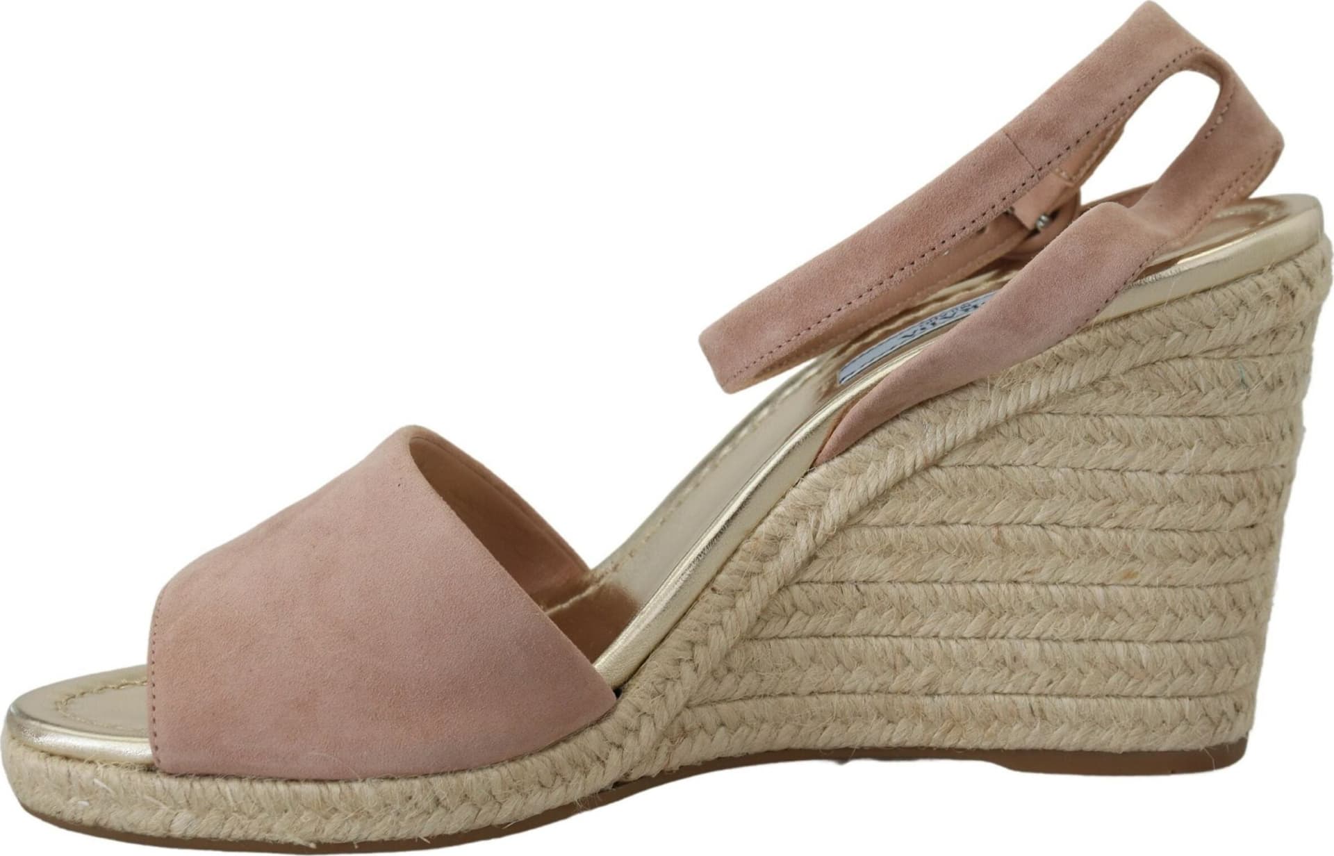 Prada Pink Suede Leather Ankle Strap Sandals - 7