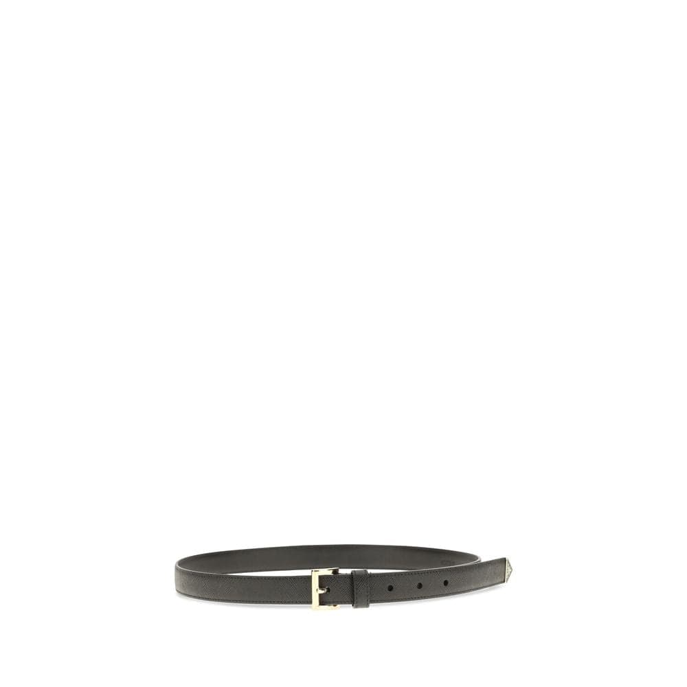 Prada Black Calf Leather Bos Taurus Regular Belt - 2