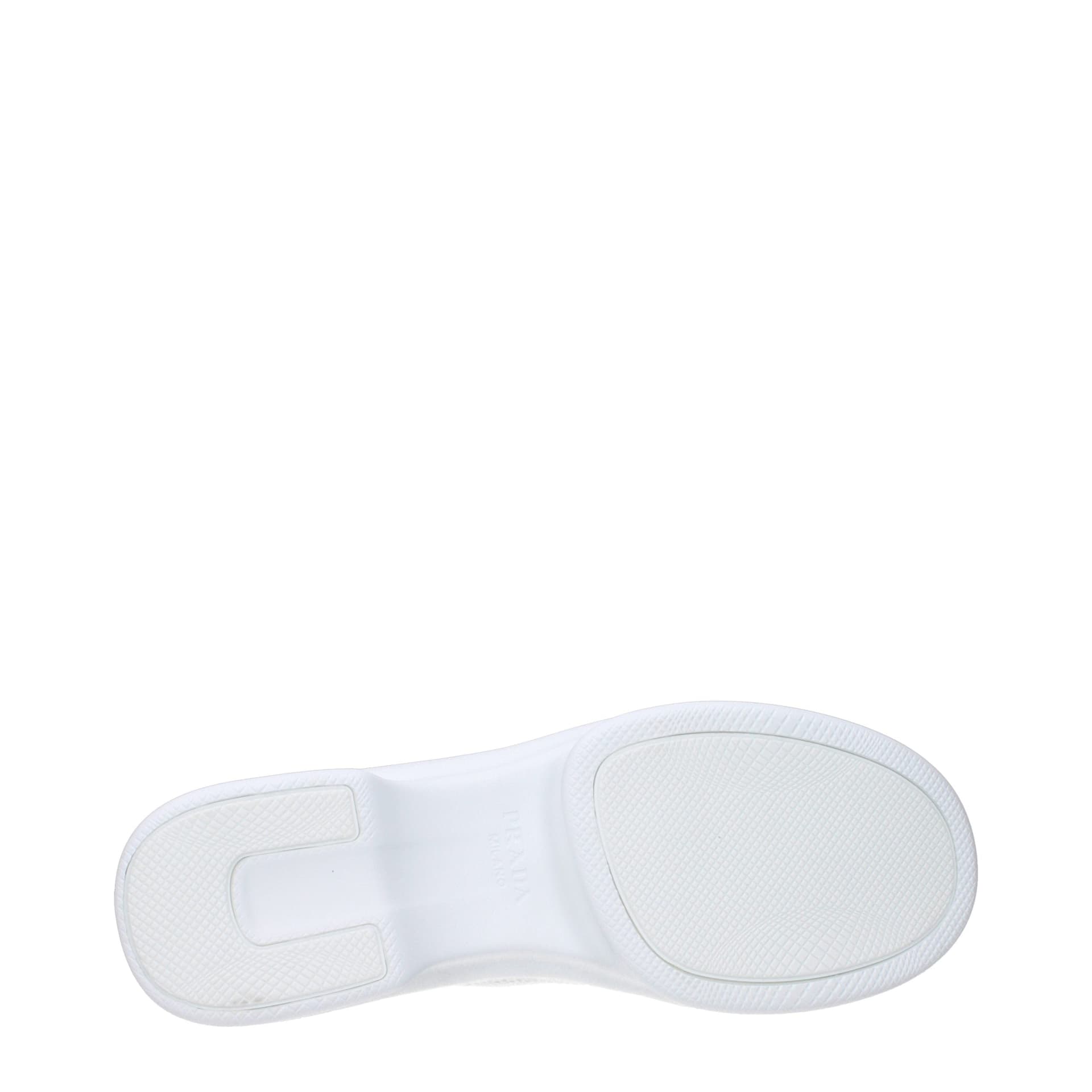 Prada White Fabric Low Top Sneakers - 5