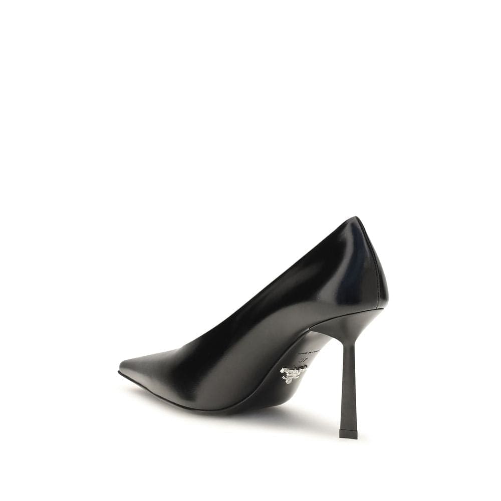 Décolleté Prada nere in pelle di capra con tacco alto - 3