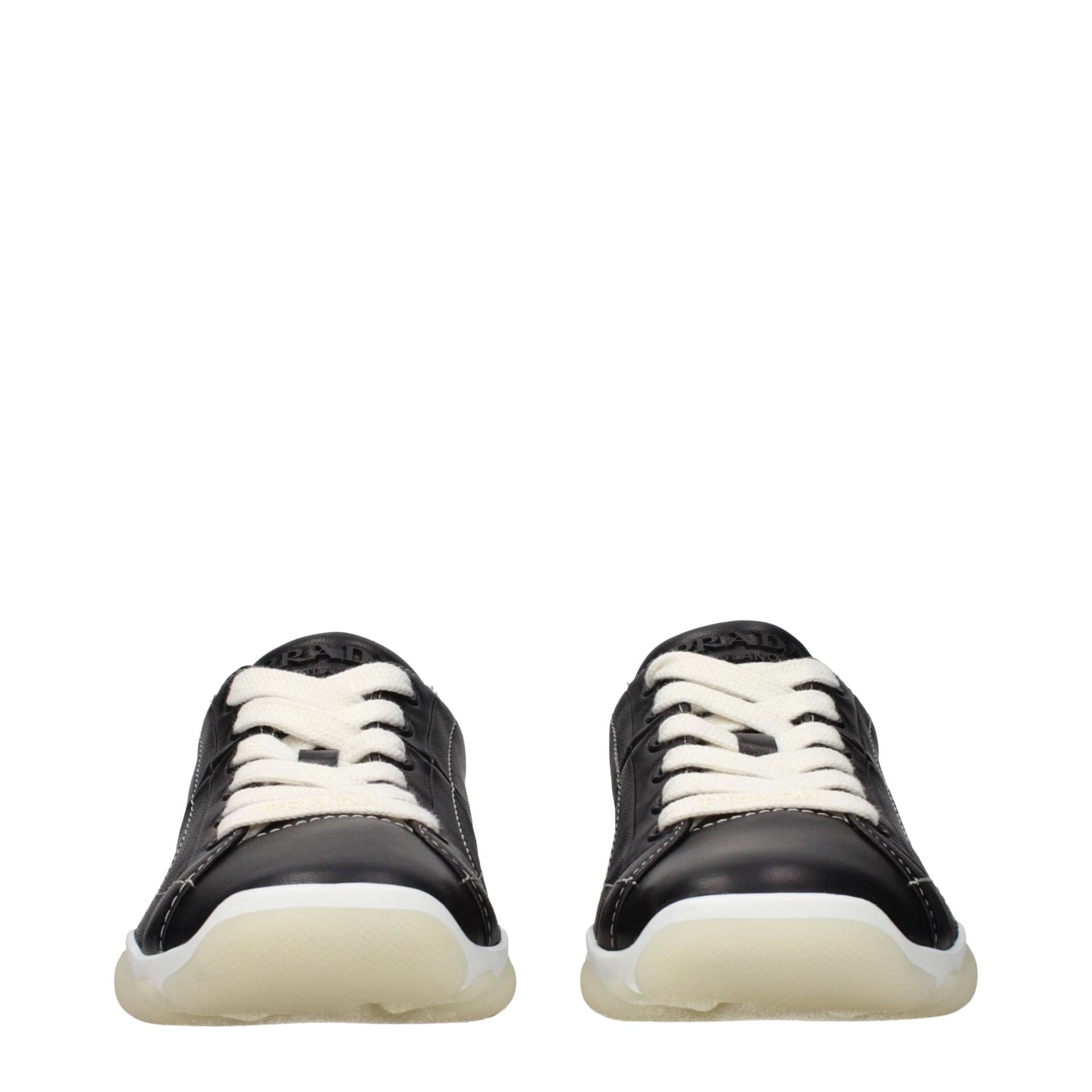 Prada Black Leather Sneakers - 3