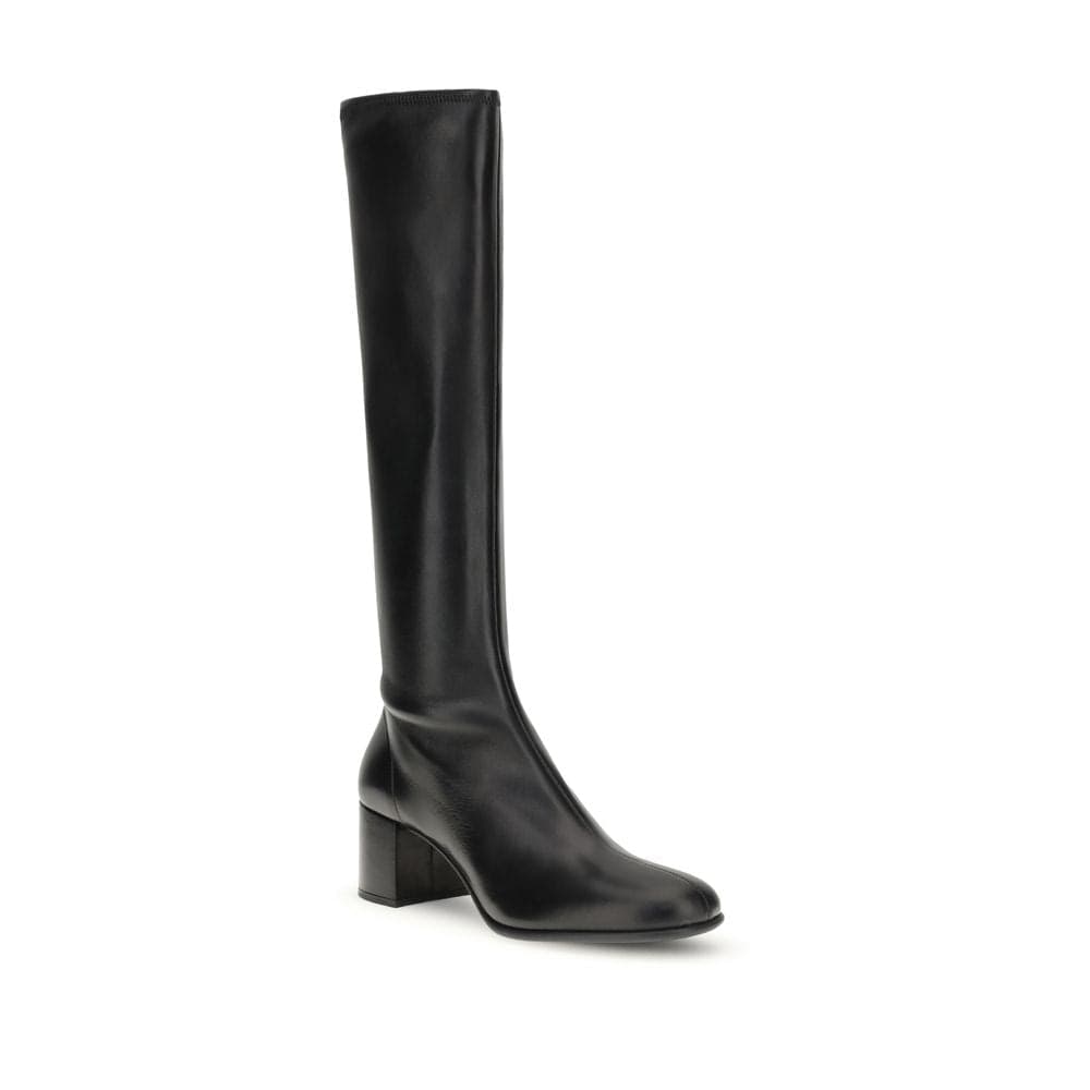 Prada Black Lamb Ovis Aries Ankle Boots - 2